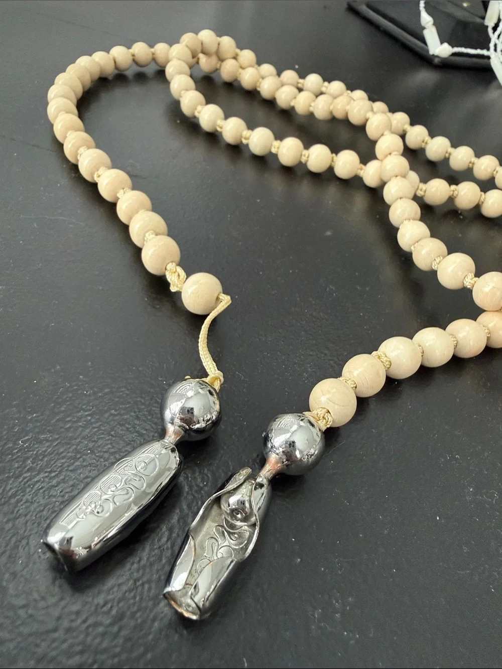 Ossa NEW CROSSBODY IPHONE CORD IN WOODEN BEADS BY OSSA